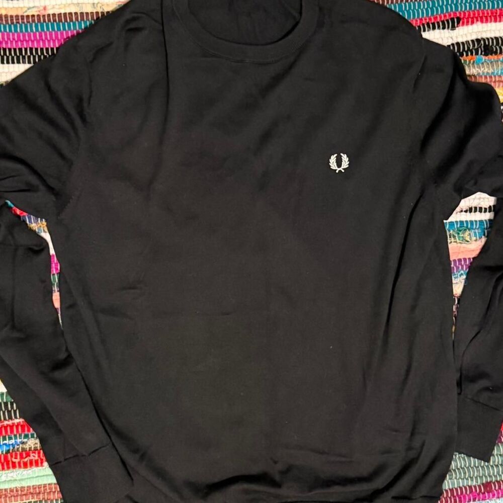 Fred-perry Men's Black Jumper